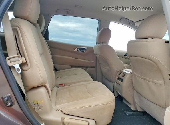 5N1AR2MM4GC615318 2016 NISSAN PATHFINDER Brown უკანა სავარძლების ხედი