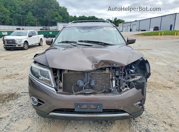 5N1AR2MM4GC615318 2016 NISSAN PATHFINDER Brown წინა ხედი