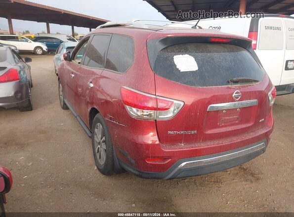 5N1AR2MM4GC671789 2016 NISSAN PATHFINDER Burgundy Trasero izquierdo
