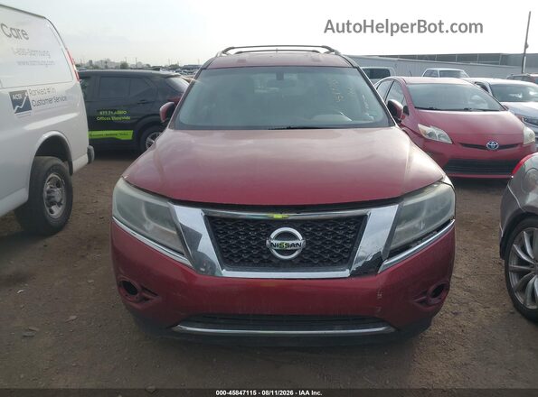 5N1AR2MM4GC671789 2016 NISSAN PATHFINDER Burgundy Vista frontal