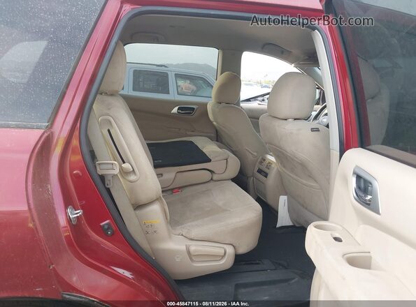 5N1AR2MM4GC671789 2016 NISSAN PATHFINDER Burgundy Vista de la etiqueta del VIN