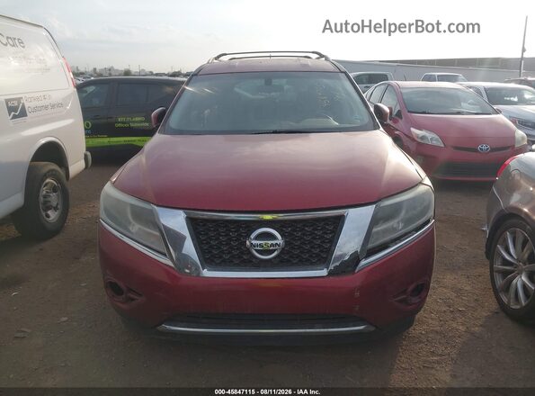 5N1AR2MM4GC671789 2016 NISSAN PATHFINDER Burgundy Vista del cuadro de instrumentos