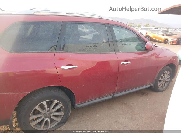 5N1AR2MM4GC671789 2016 NISSAN PATHFINDER Burgundy Vista interior trasera