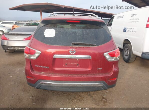 5N1AR2MM4GC671789 2016 NISSAN PATHFINDER Burgundy 
