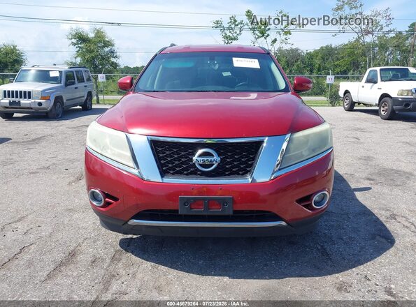 5N1AR2MM5GC604828 2016 NISSAN PATHFINDER Burgundy Սարքավորումների վահանակի տեսք