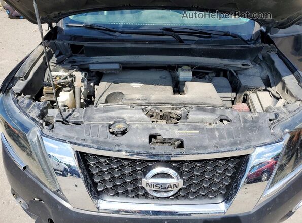 5N1AR2MM7GC616592 2016 NISSAN PATHFINDER Black Вид підкапотного простору