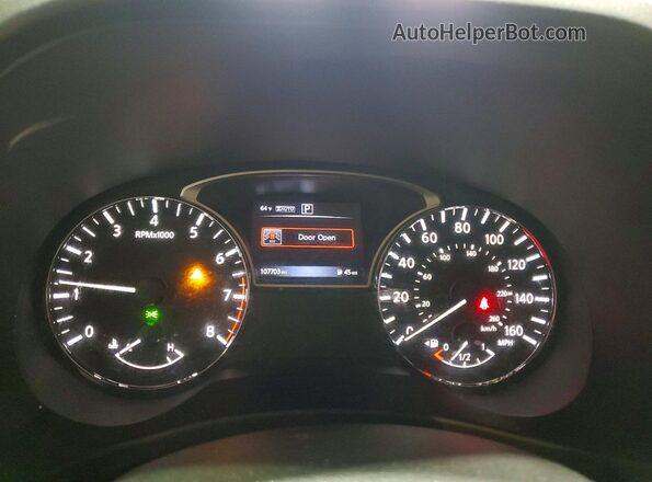 5N1AR2MM8GC604340 2016 NISSAN PATHFINDER Black Widok zestawu wskaźników