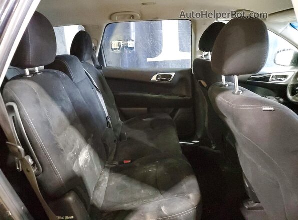 5N1AR2MM8GC604340 2016 NISSAN PATHFINDER Black Widok wnętrza z tyłu
