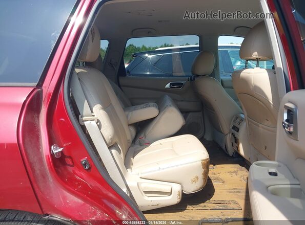 5N1AR2MN1GC619500 2016 NISSAN PATHFINDER Red VIN კოდის სტიკერის ხედი
