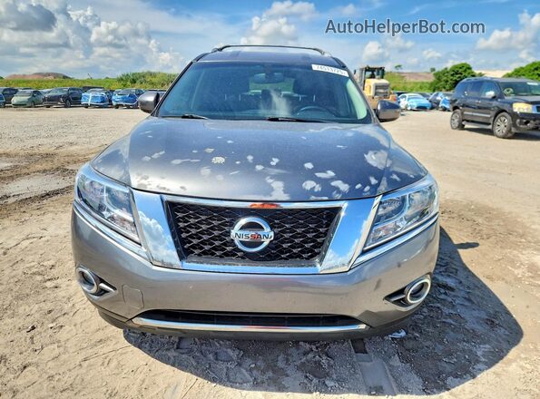 5N1AR2MN2GC624592 2016 NISSAN PATHFINDER Gray Front view
