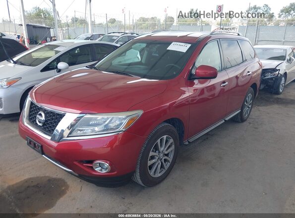 5N1AR2MN2GC630098 2016 NISSAN PATHFINDER Red Առջևի ձախ երեք քառորդ տեսարան