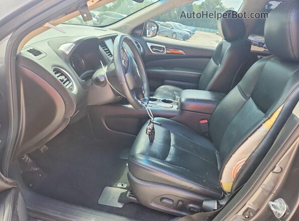 5N1AR2MN3GC667595 2016 NISSAN PATHFINDER Gray Вид салону спереду