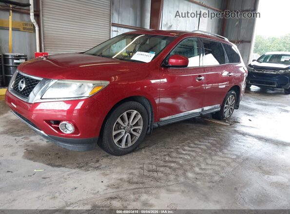 5N1AR2MN4GC636436 2016 NISSAN PATHFINDER Burgundy Передня ліва чверть