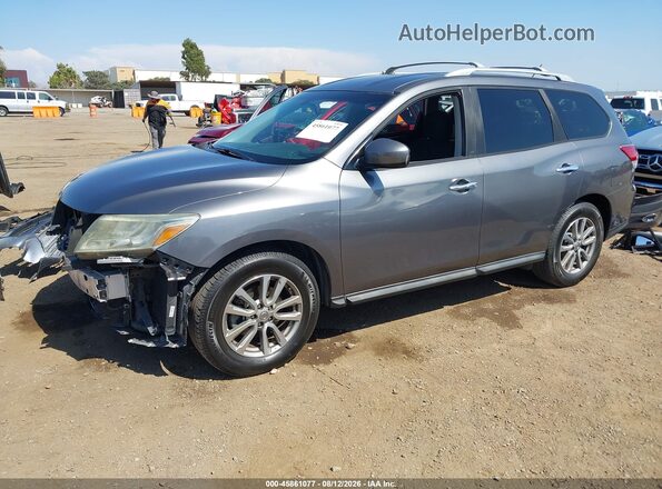 5N1AR2MN4GC643337 2016 NISSAN PATHFINDER Gray წინა მარცხენა ხედი სამი მეოთხედიდან