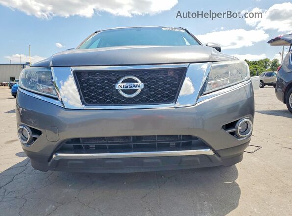 5N1AR2MN4GC664043 2016 NISSAN PATHFINDER Gray Front view