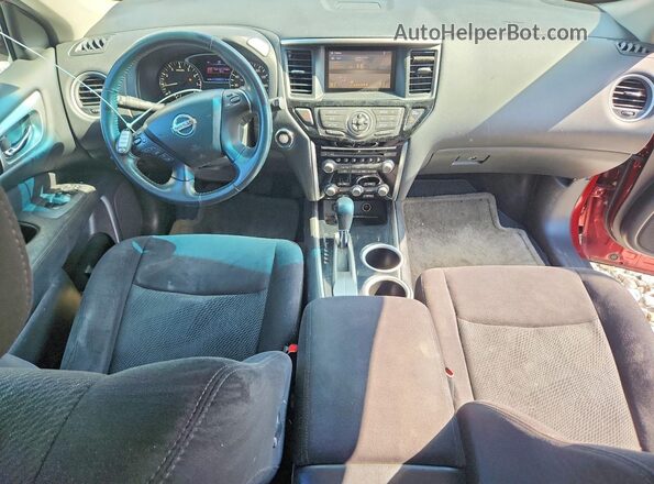 5N1AR2MN6GC614891 2016 NISSAN PATHFINDER Burgundy Widok deski rozdzielczej