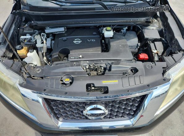 5N1AR2MN7GC612129 2016 NISSAN PATHFINDER Black Вид підкапотного простору