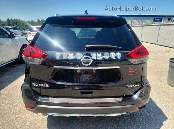 5N1AT2MM0HC821237 2017 NISSAN ROGUE Black Rear view