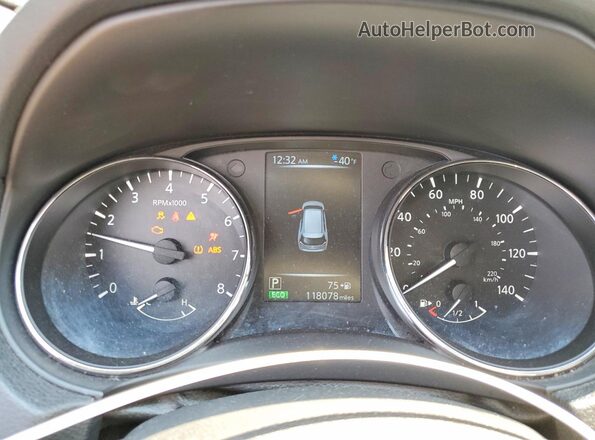 5N1AT2MM2HC813642 2017 NISSAN ROGUE Black Սարքավորումների վահանակի տեսք