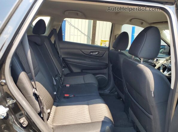 5N1AT2MM2HC813642 2017 NISSAN ROGUE Black Հետևի նստատեղերի տեսք