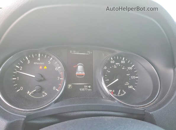 5N1AT2MM3HC742015 2017 NISSAN ROGUE White Vista del cuadro de instrumentos