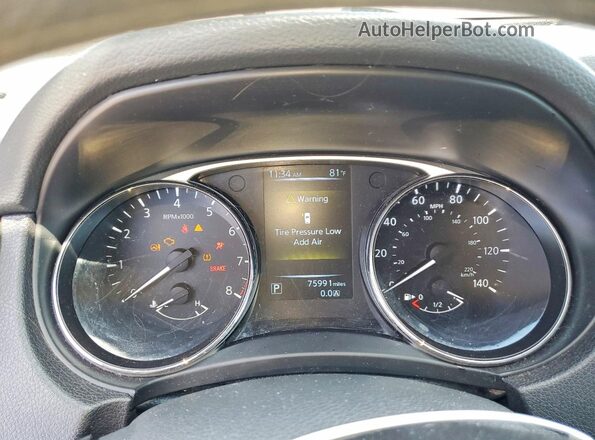 5N1AT2MM5GC879519 2016 NISSAN ROGUE Silver Вид щитка приладів