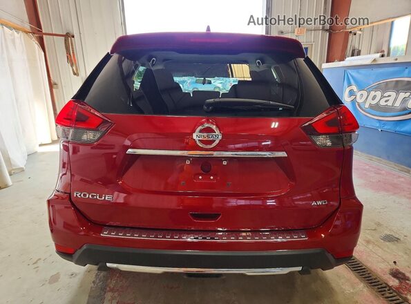 5N1AT2MM5HC843671 2017 NISSAN ROGUE Red Вид ззаду