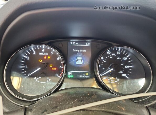 5N1AT2MM5HC843671 2017 NISSAN ROGUE Red Вид щитка приладів