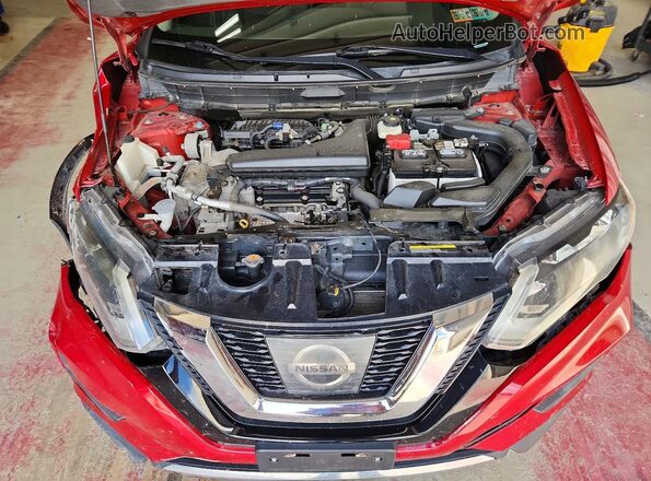 5N1AT2MM5HC843671 2017 NISSAN ROGUE Red Вид задньої частини салону