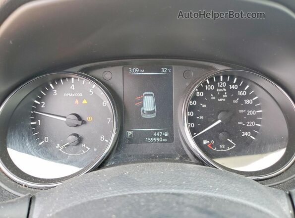 5N1AT2MM6HC787434 2017 NISSAN ROGUE Черный Вид щитка приборов