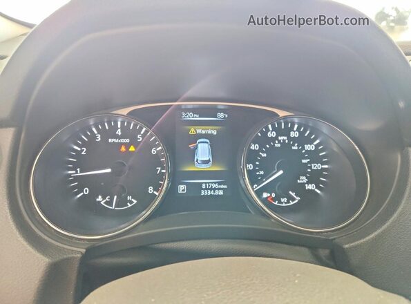 5N1AT2MM8GC788213 2016 NISSAN ROGUE Silver Вид щитка приладів