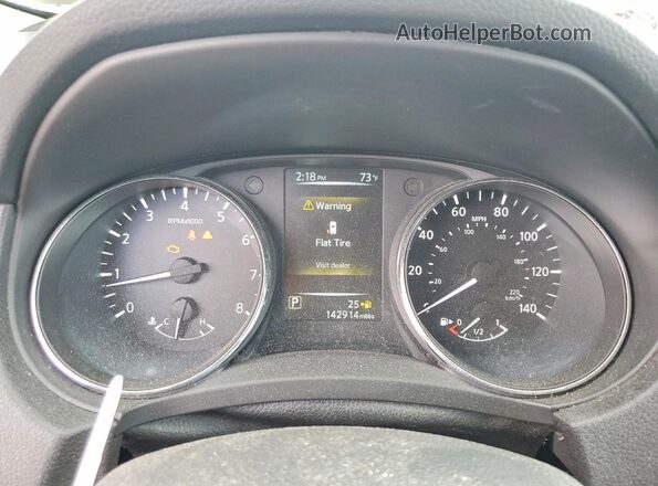 5N1AT2MM8HC773535 2017 NISSAN ROGUE White Instrument cluster view