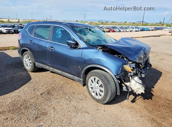 5N1AT2MN5GC857576 2016 NISSAN ROGUE Blue Przód prawy