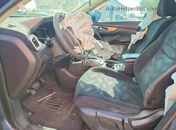 5N1AT2MN5GC857576 2016 NISSAN ROGUE Blue Widok wnętrza z przodu