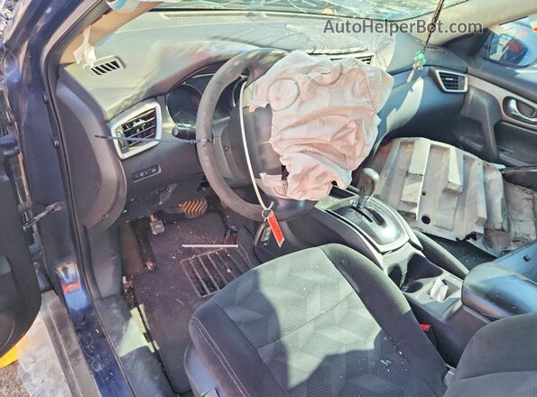 5N1AT2MN5GC857576 2016 NISSAN ROGUE Blue Widok deski rozdzielczej