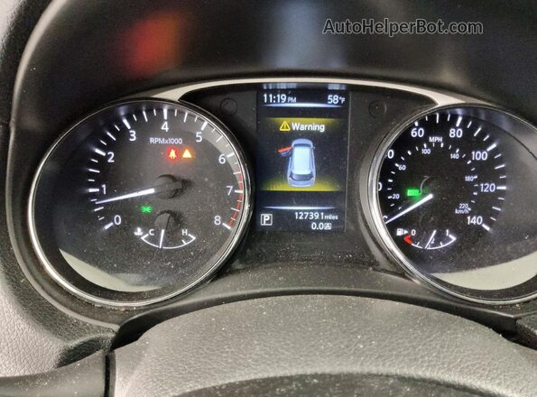 5N1AT2MN7GC910357 2016 NISSAN ROGUE White Вид щитка приладів