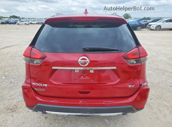 5N1AT2MN8HC736932 2017 NISSAN ROGUE Red Widok z tyłu