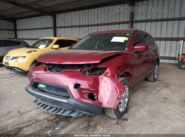 5N1AT2MN9GC839047 2016 NISSAN ROGUE Red Դիմացի տեսք