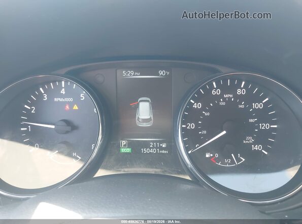 5N1AT2MN9HC752167 2017 NISSAN ROGUE Black Widok tylnych siedzeń