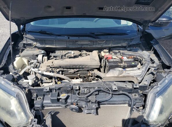 5N1AT2MNXGC888113 2016 NISSAN ROGUE Black ძრავის განყოფილების ხედი