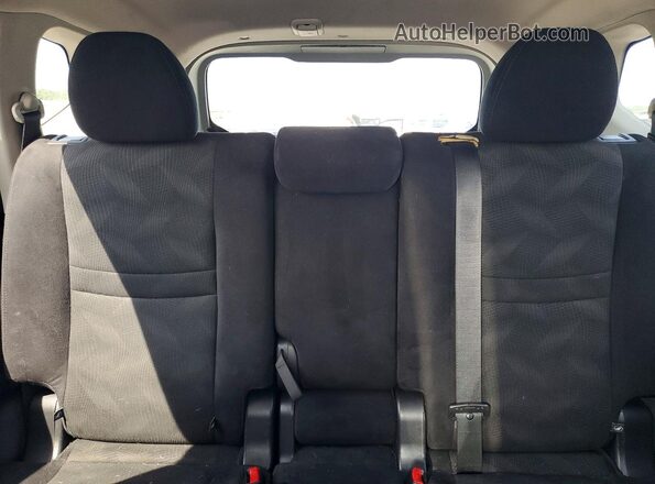 5N1AT2MNXGC888113 2016 NISSAN ROGUE Black უკანა სავარძლების ხედი