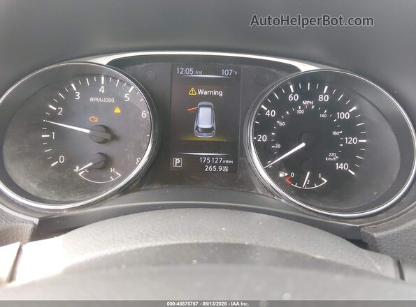 5N1AT2MT0GC769145 2016 NISSAN ROGUE Silver Вид задніх сидінь