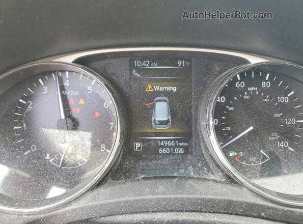 5N1AT2MT0GC816884 2016 NISSAN ROGUE Зеленый Вид щитка приборов
