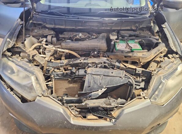 5N1AT2MT0GC836228 2016 NISSAN ROGUE Gray Engine compartment view
