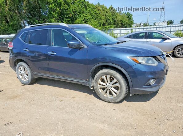 5N1AT2MT0GC867978 2016 NISSAN ROGUE Blue Przód prawy