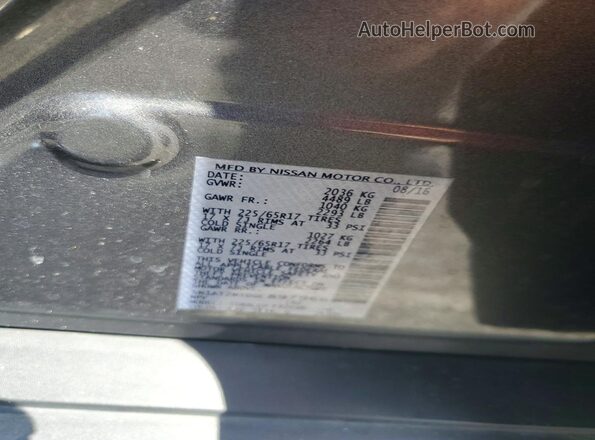 5N1AT2MT0GC897966 2016 NISSAN ROGUE Gray Vista del compartimento del motor