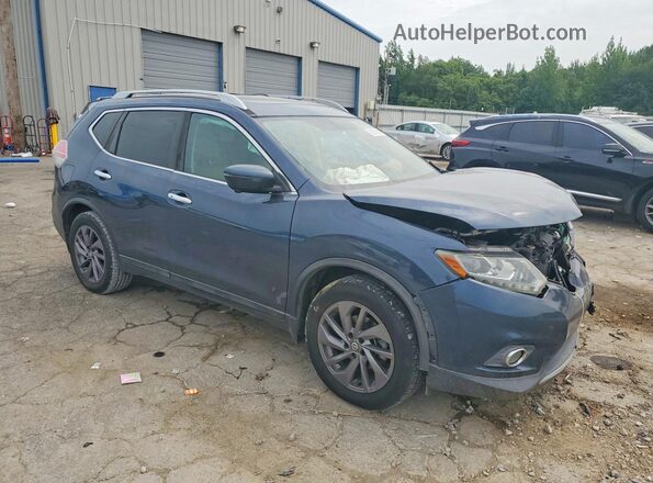 5N1AT2MT0GC920677 2016 NISSAN ROGUE Blue Передня права чверть