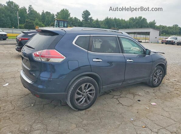 5N1AT2MT0GC920677 2016 NISSAN ROGUE Blue Задня права чверть