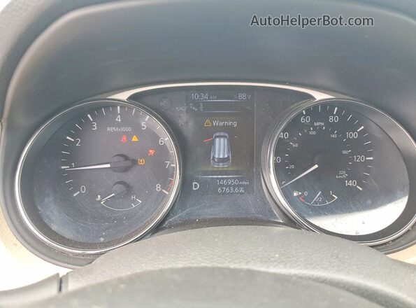 5N1AT2MT0GC920677 2016 NISSAN ROGUE Blue Вид щитка приладів