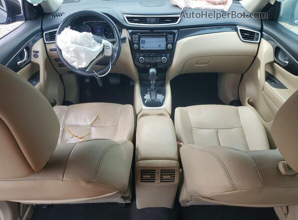 5N1AT2MT0GC920677 2016 NISSAN ROGUE Blue Вид панелі приладів